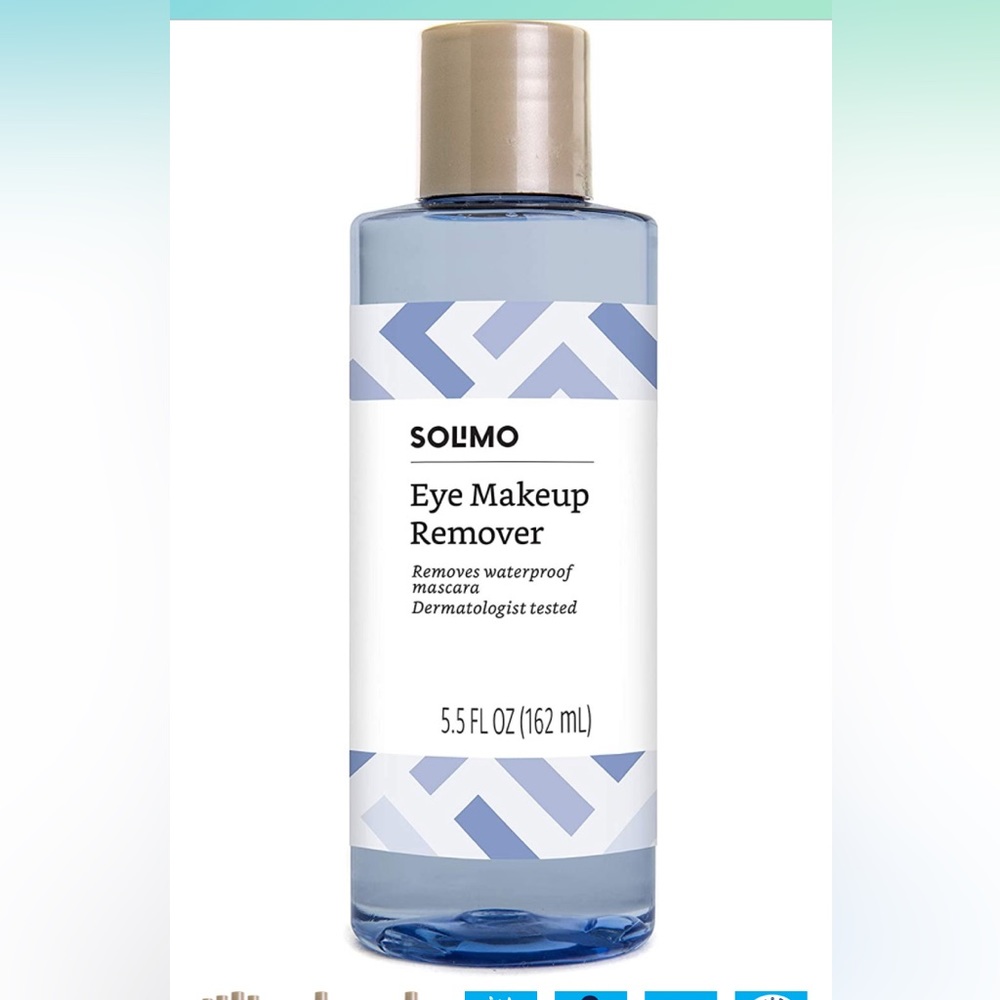 Solimo Eye Makeup Removal, full-size 5.5 fl.oz. NEW
